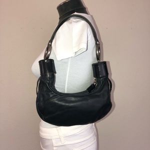 Chloe Leather Horn Baguette Shoulder Bag